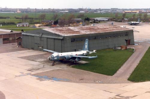 De oude hangaar van VSQ320 in 1980